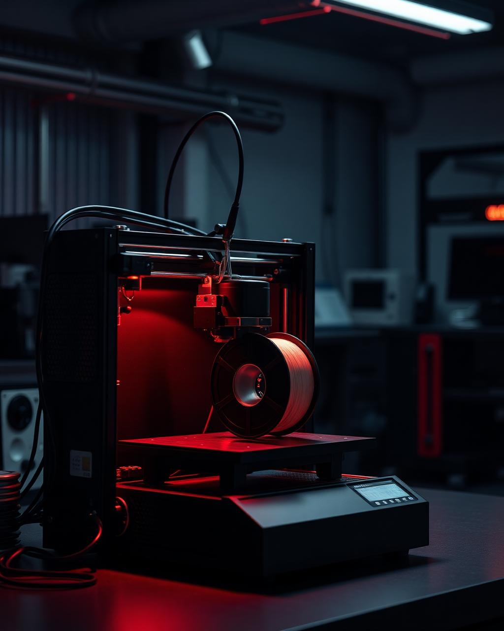 3D printer producing carbon fiber nylon parts